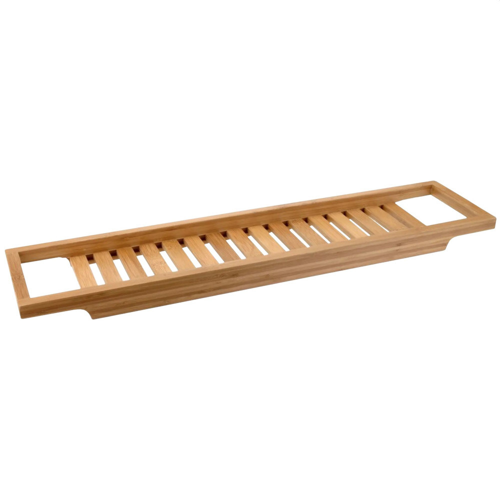 Badewannenablage 64 x 15 cm aus Bambus