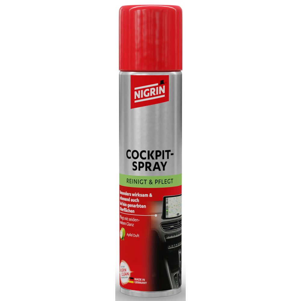Nigrin Cockpit-Spray, 400 ml, seidenmatt, Apfel
