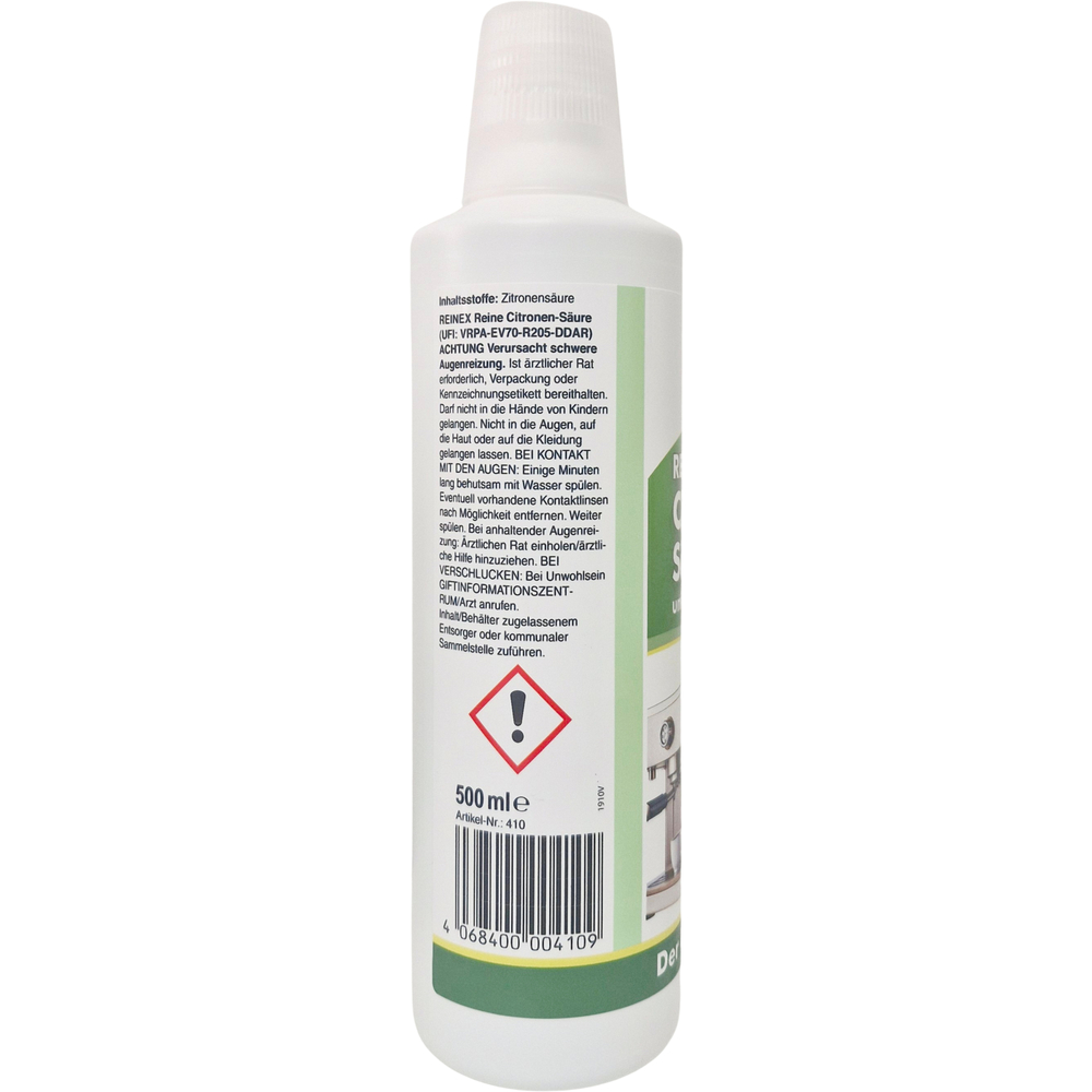 Reinex reine Zitronens&auml;ure 500 ml fl&uuml;ssig image number 1