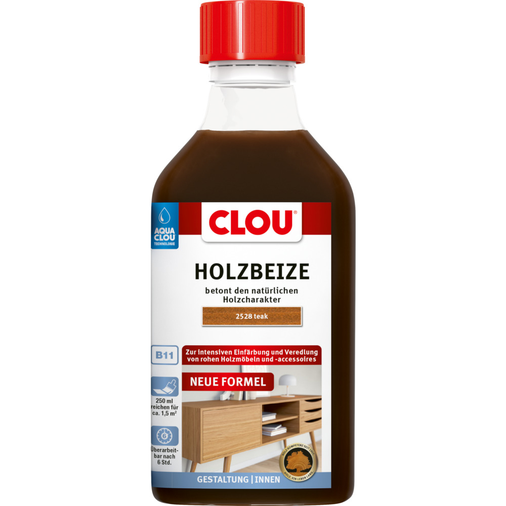 Aqua Clou&reg; Holzbeize teak 250 ml