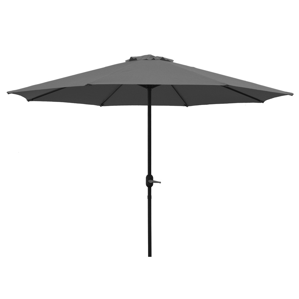 Sonnenschirm mit Knickfunktion &Oslash; 300 cm grau