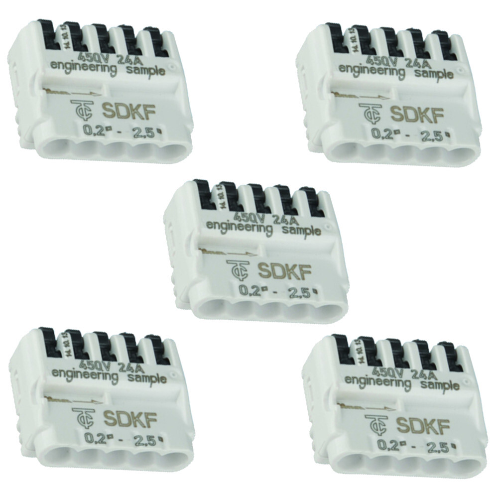 SDK-Abzweigverbinder 5-polig 0,2-0,25 mm&sup2; Set 5-teilig