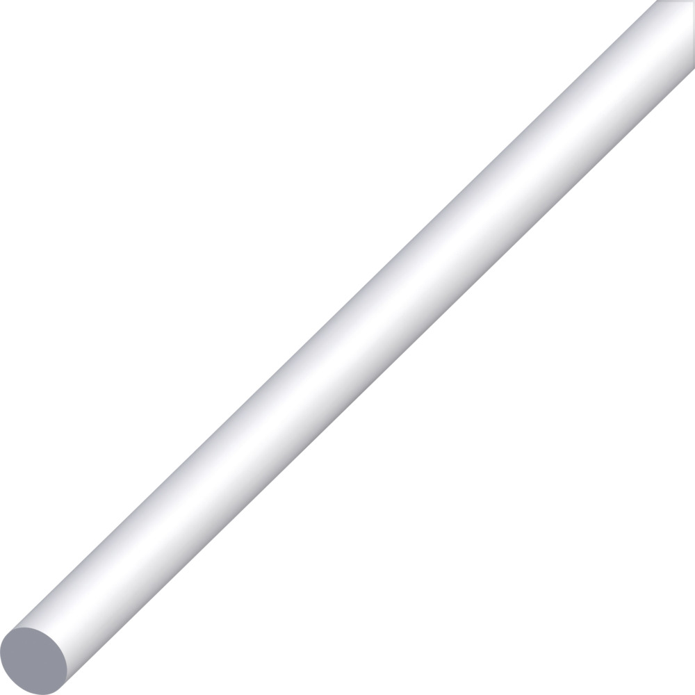 Rundstange Aluminium eloxiert 1000 x &Oslash; 10 mm silberfarben