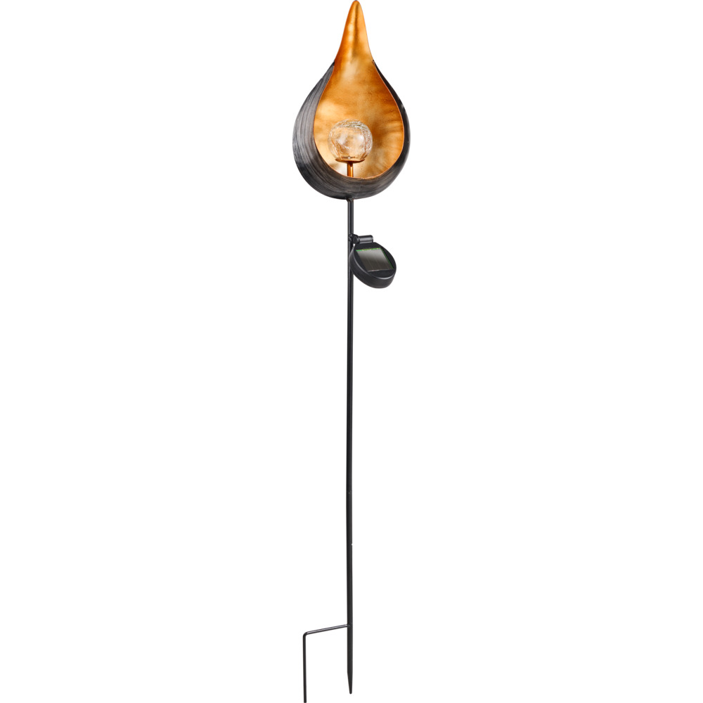 Solar LED-Gartensteckleuchte 93 cm flammenf&ouml;rmig mit Bodenspie&szlig; image number 1