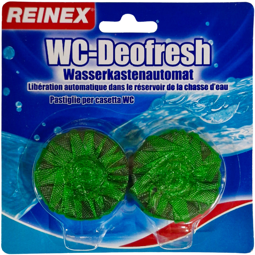 Reinex WC Deofresh f&uuml;r Wasserkasten 2 St&uuml;ck in Gr&uuml;n