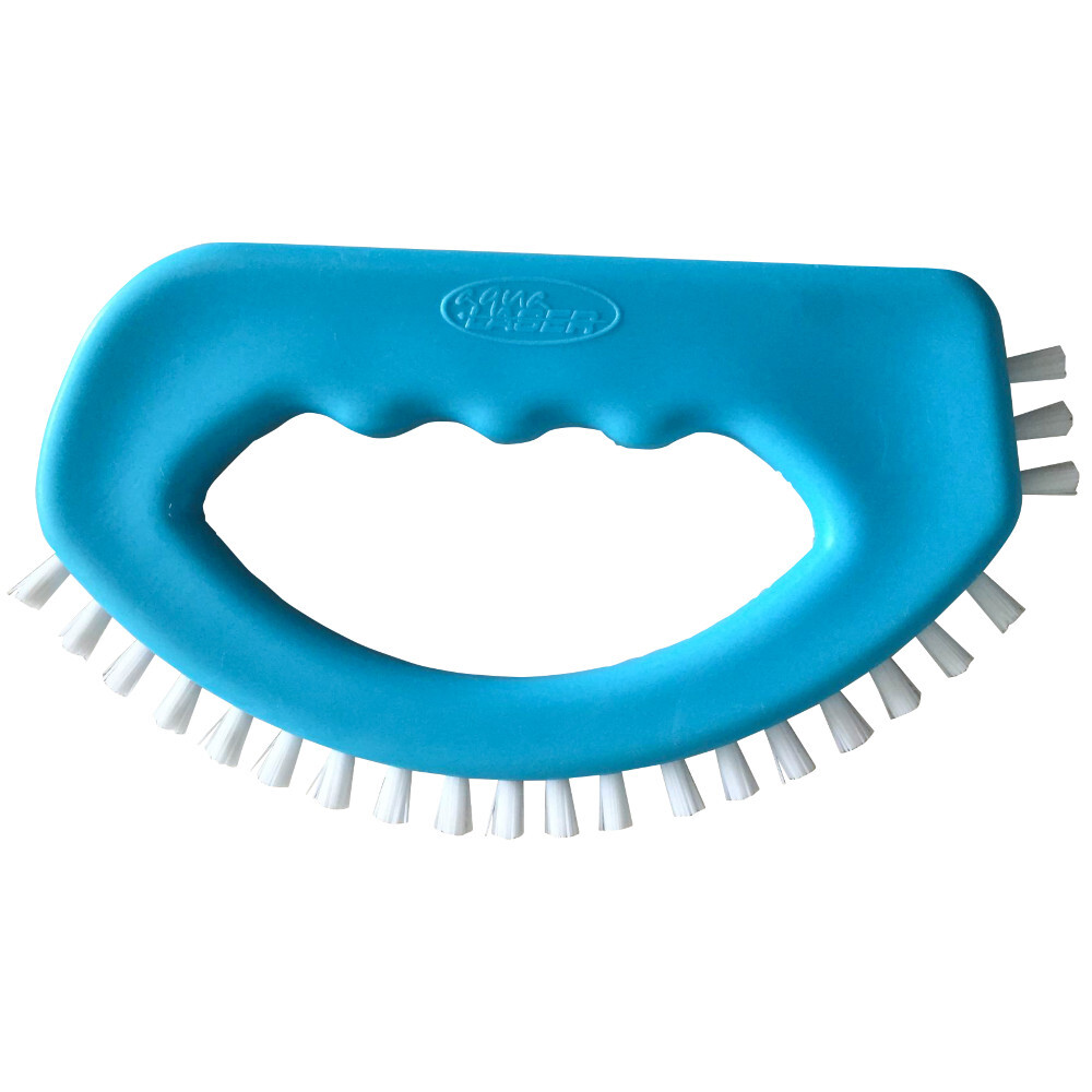 AquaLaser Fugenb&uuml;rste aus blauem Kunststoff mit ergonomischem Griff