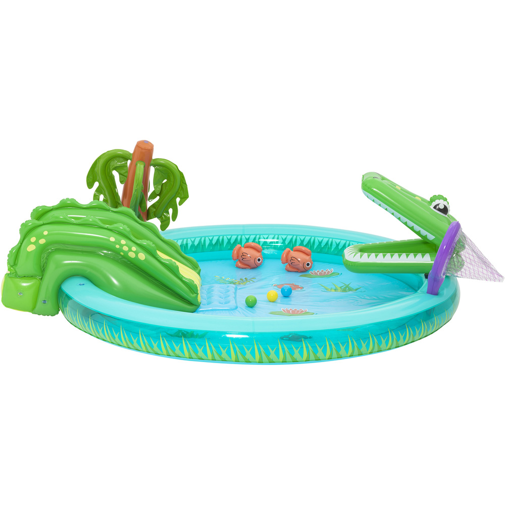 Bestway&reg; Wasserspielcenter Krokodil 224 x 181 x 72 cm image number 1