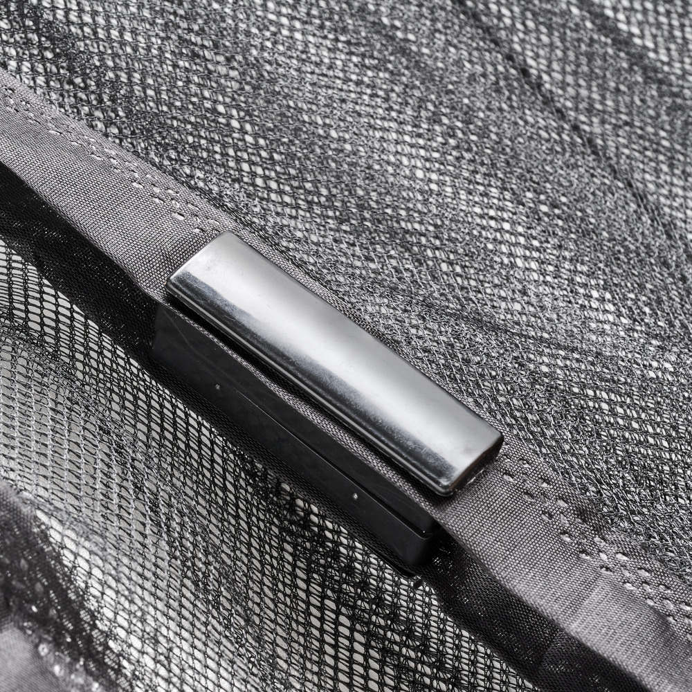 Fliegenvorhang mit Magnet f&uuml;r T&uuml;ren 100 x 210 cm schwarz image number 3