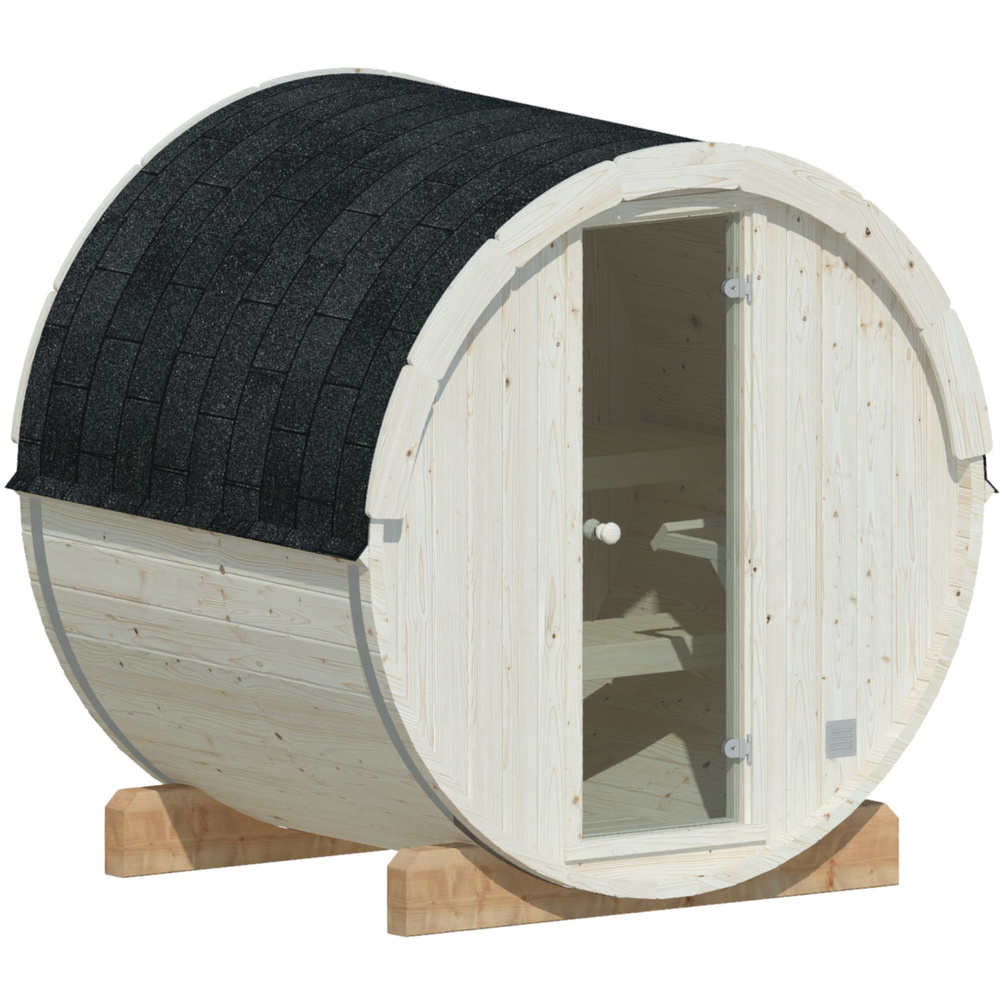 Fasssauna "Anita" 0,9 m&sup2; inkl. Ofen 3,6 kW image number 1