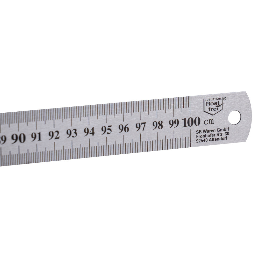 Lineal 100 cm aus rostfreiem Edelstahl image number 1