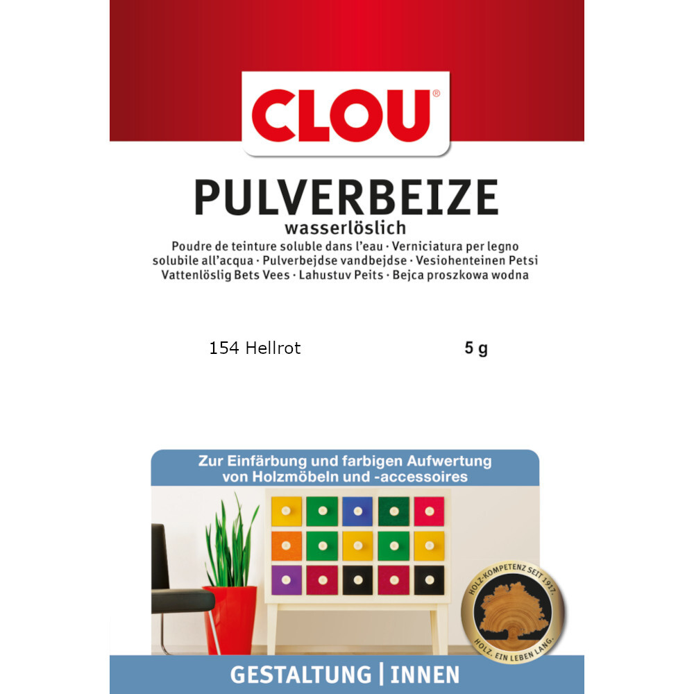 Clou&reg; Pulverbeize hellrot 5g