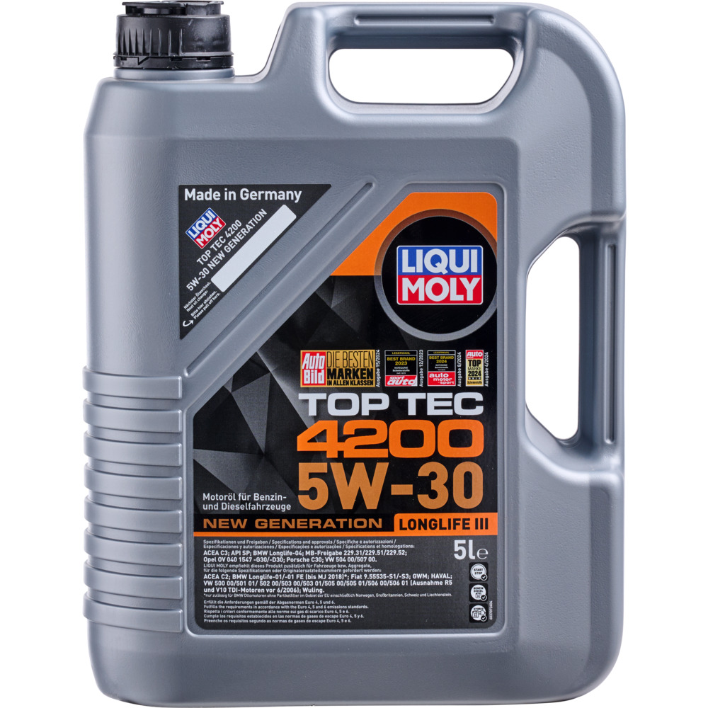 LIQUI MOLY Motor&ouml;l 5 Liter Top Tec 4200 5W-30 image number 1
