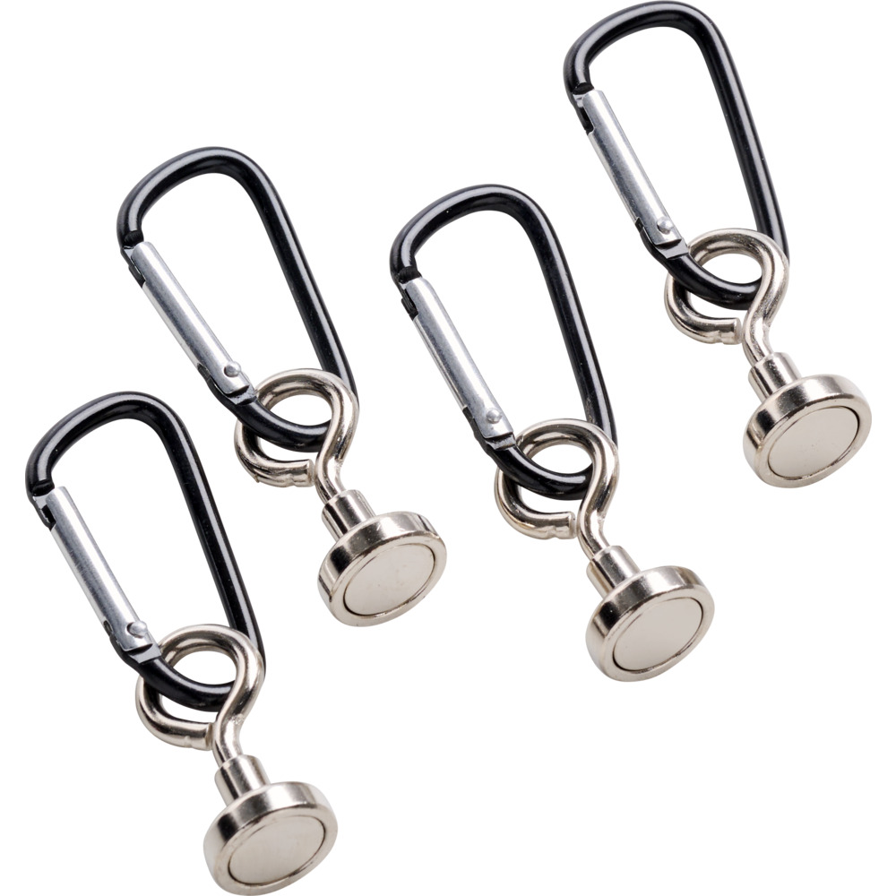 4er-Set Magnete mit Karabiner image number 1