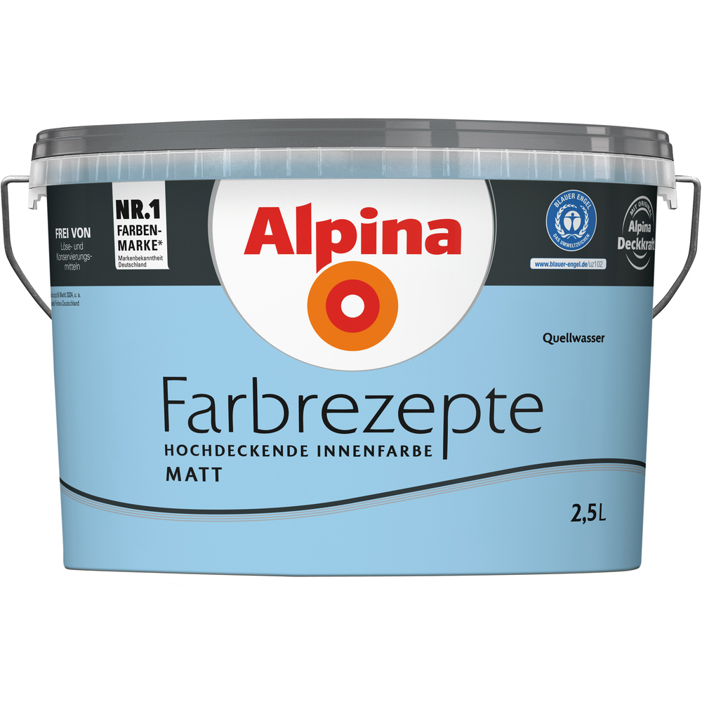 Alpina Farbrezepte "Quellwasser" matt 2,5 Liter