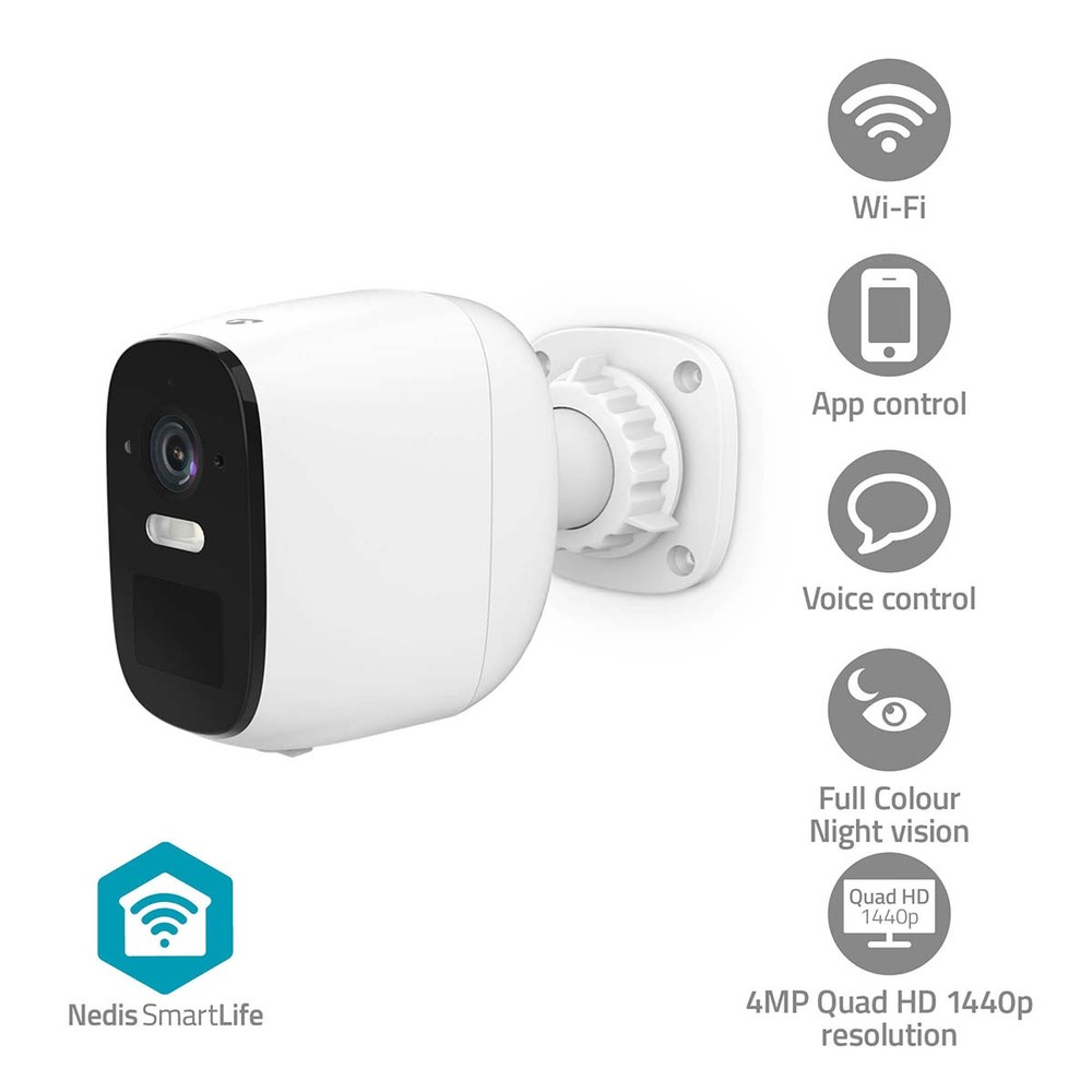 Nedis SmartLife Au&szlig;enkamera 4MP Quad HD 1440p - B-Ware image number 1