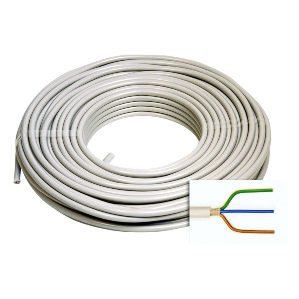 Stromkabel Mantelleitung NYM-J 3x1,5mm&sup2; 25m grau