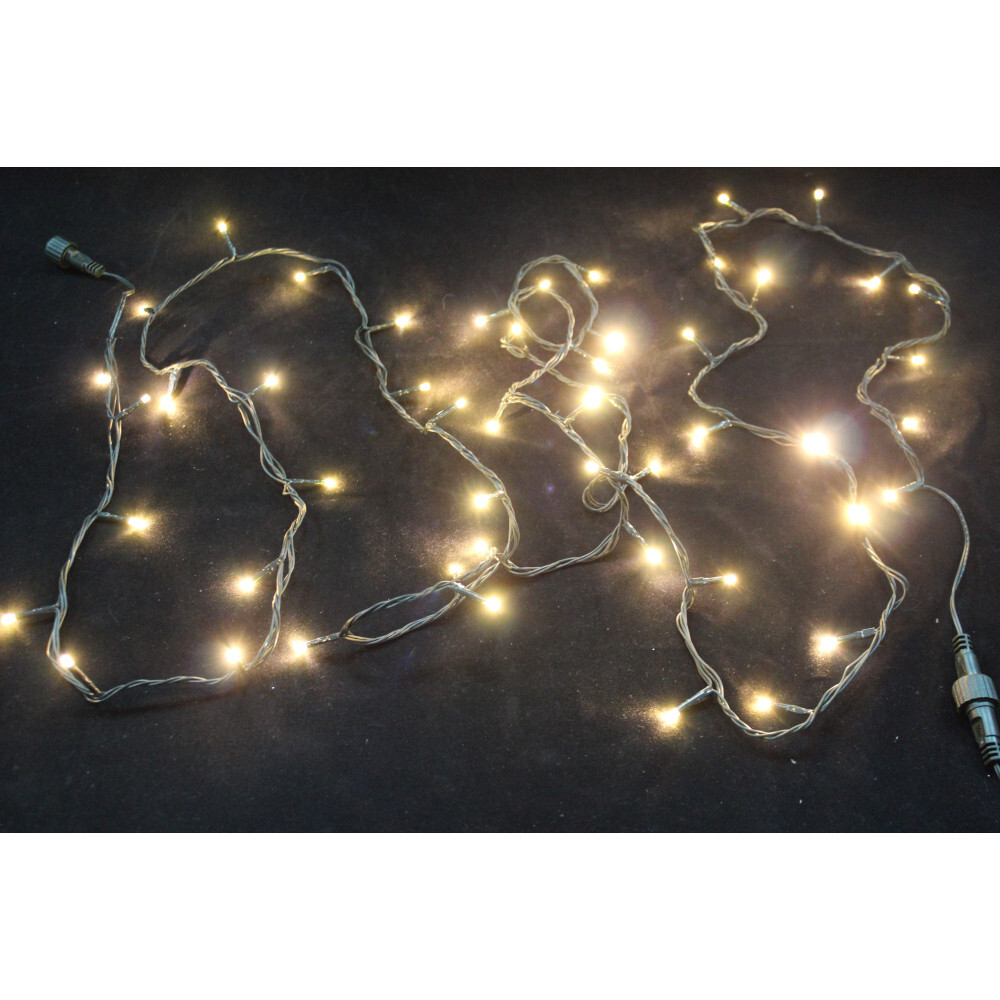 Connectable System-Lichterkette 100 LEDs, erweiterbar, warmwei&szlig;