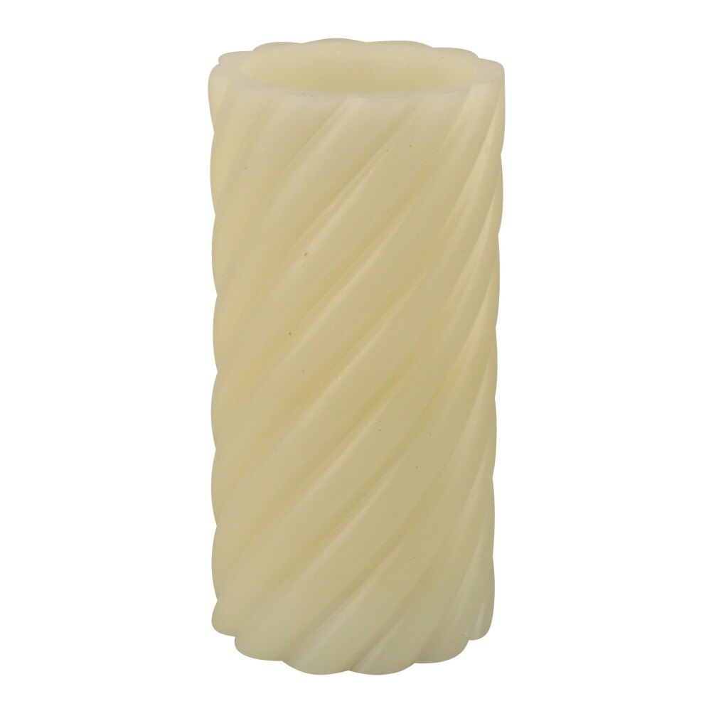 LED Echtwachs Kerze &Oslash;7x15 cm Twist