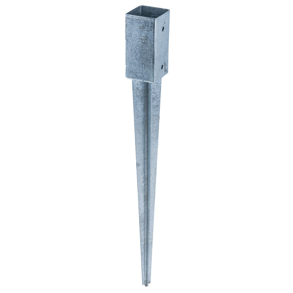 Einschlagbodenh&uuml;lse 71x71x750mm Stahl feuerverzinkt