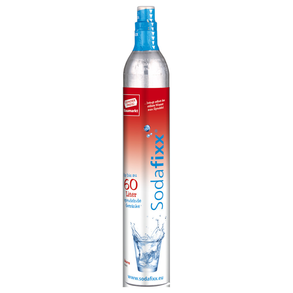 Sodafixx Kaufzylinder-Gasflasche mit F&uuml;llung von 425 g CO2