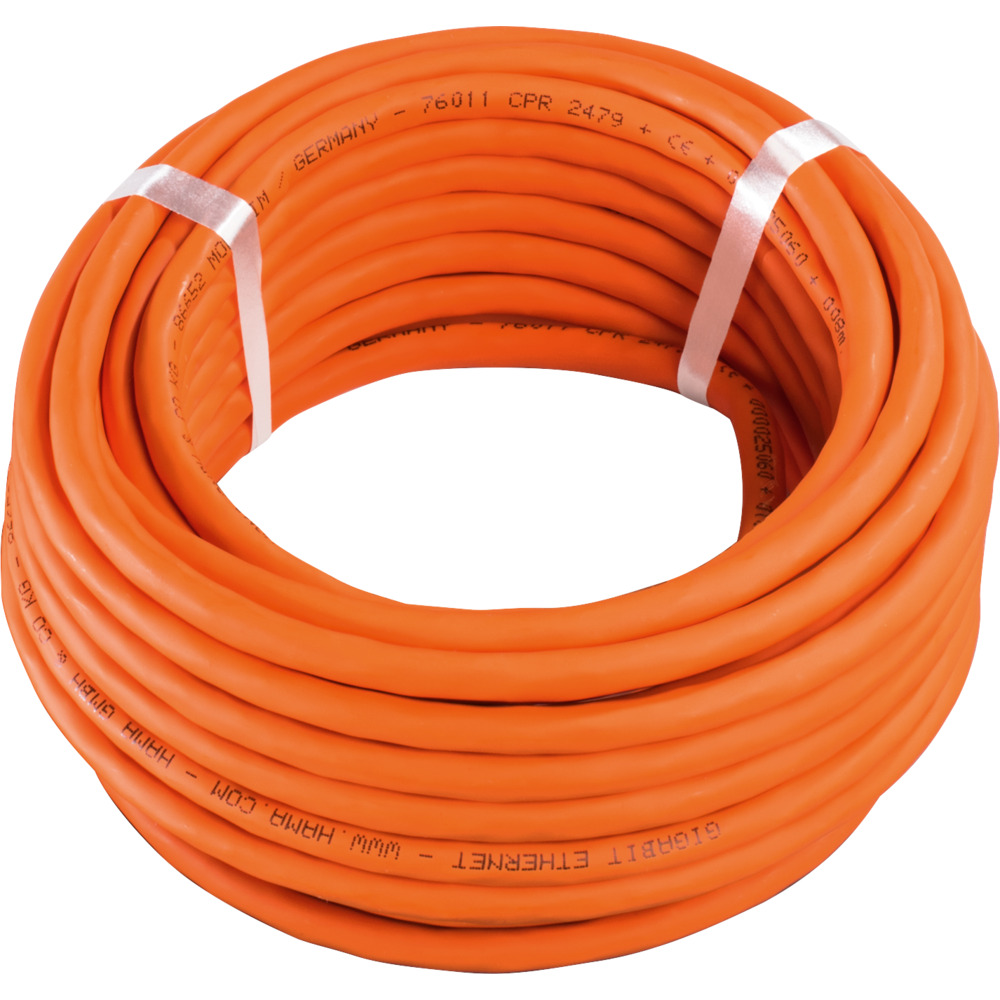 Netzwerkkabel CAT-7 bis 10 Gbit/s 25m, orange