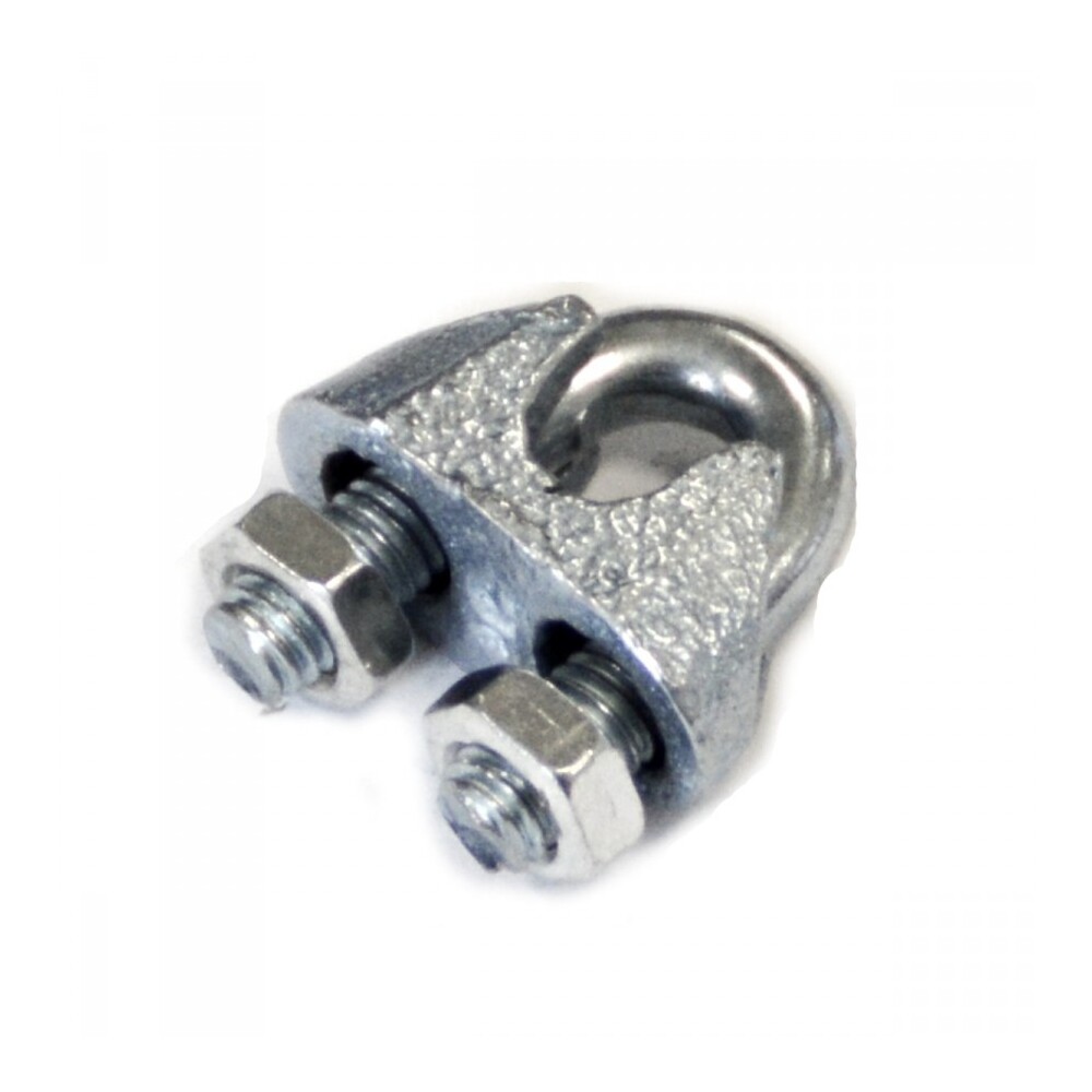 Drahtseilklemme 3 mm aus Stahl verzinkt
