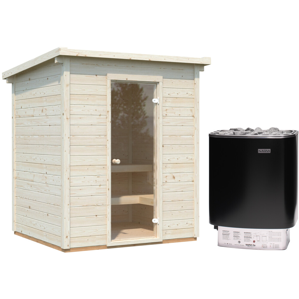 Sauna "Cubic" 2,6 m&sup2; inkl. Ofen 6 kW