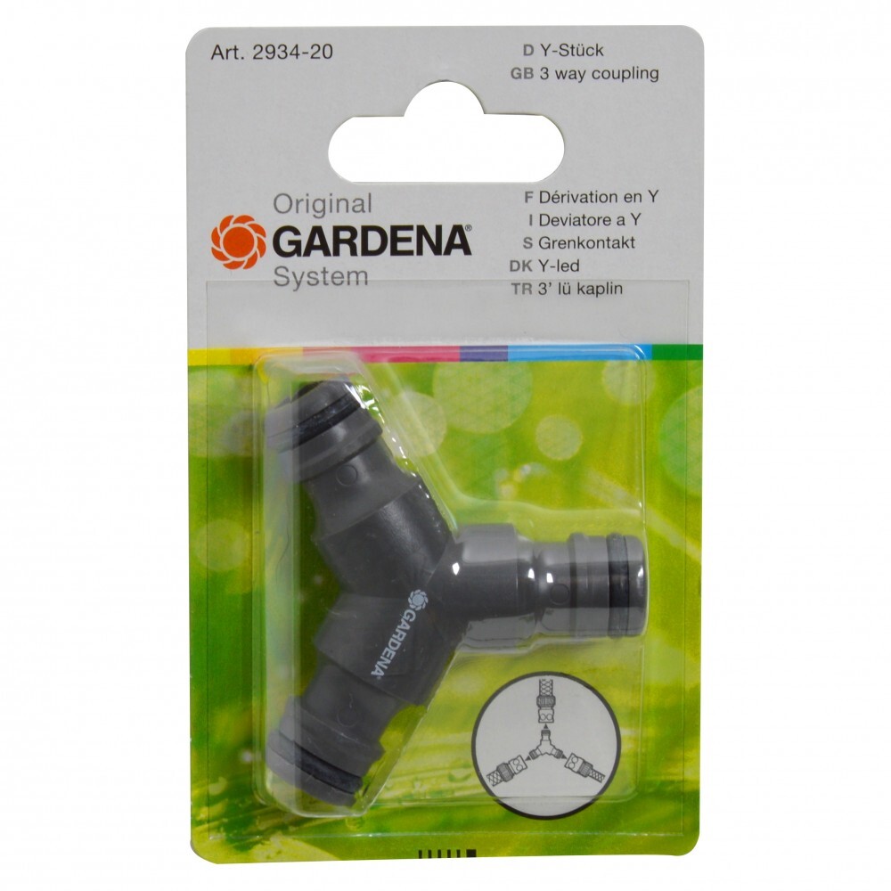 GARDENA Y-Schlauchabzweigung aus Kunststoff