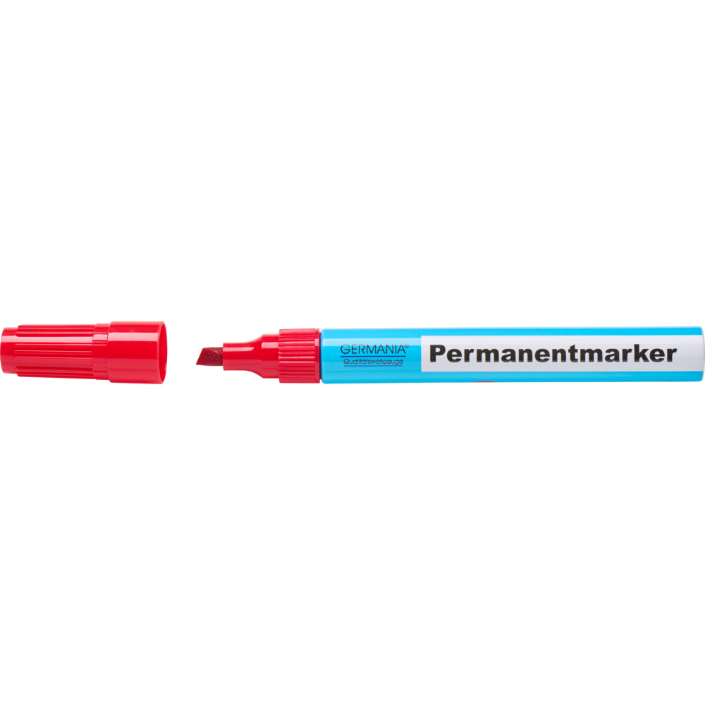 Permanent Marker 3300 rot, eckige Spitze image number 1