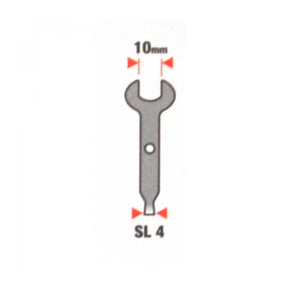 Mehrzweckschl&uuml;ssel 10mm SL4 f&uuml;r Minischleifer Feinmechaniker Gabelschl&uuml;ssel image number 1