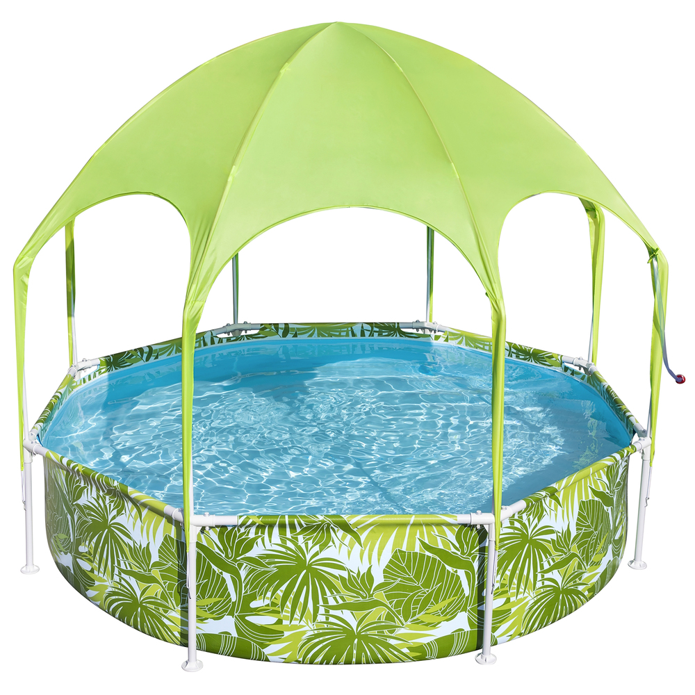 Bestway&reg; Steel Pro Frame Pool mit Dach &Oslash; 244 x 51 cm
