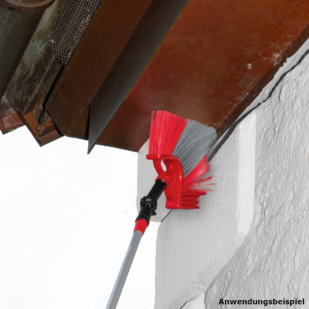 Fassadenbesen teleskopierbar von bis 360 cm aus Kunststoff in Rot image number 5