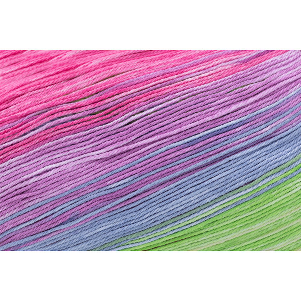Garn Cotton Quick 100 g, orange-gr&uuml;n-blau-violett image number 1