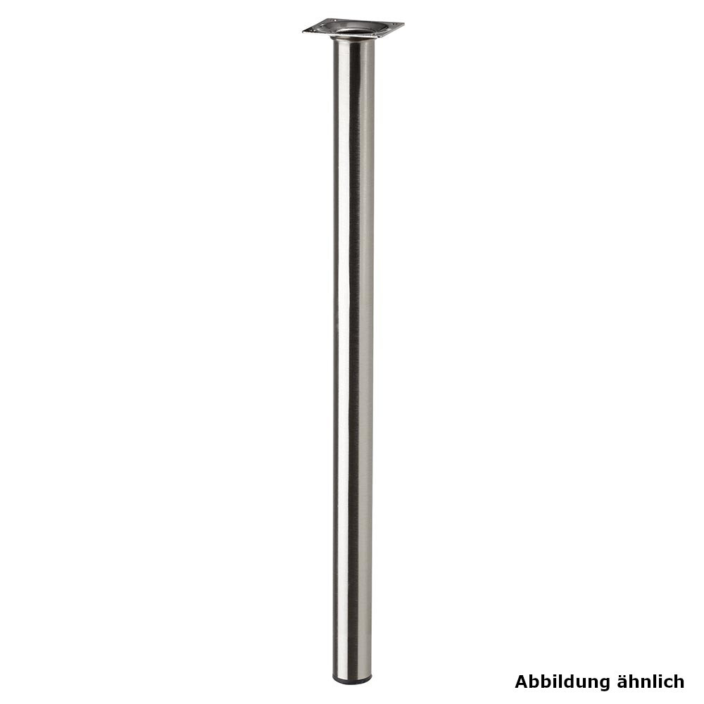 M&ouml;belfu&szlig; POP 200 x 30 mm rund in Edelstahl-Dekor