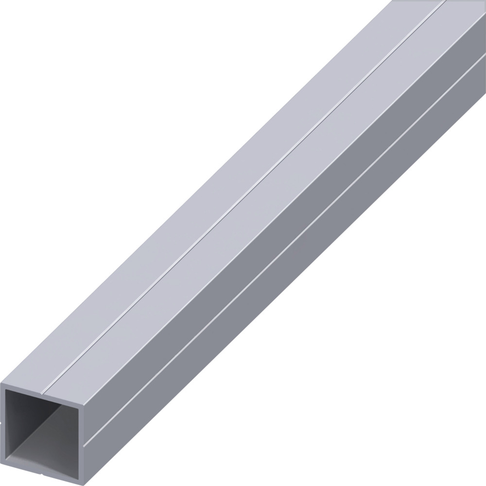 Quadratrohr Aluminium 1000 x 23,5 x 1,5 mm blank