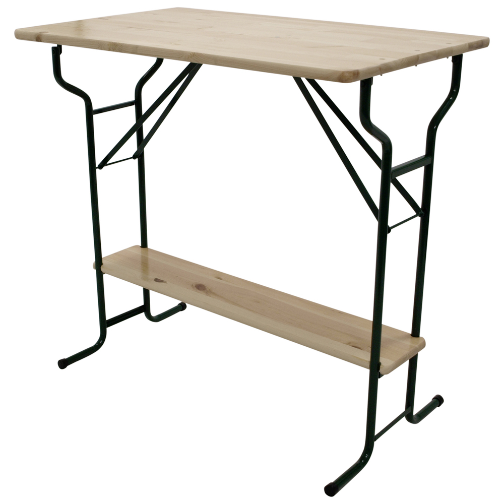 Stehtisch 113 cm klappbar Massivholz lackiert