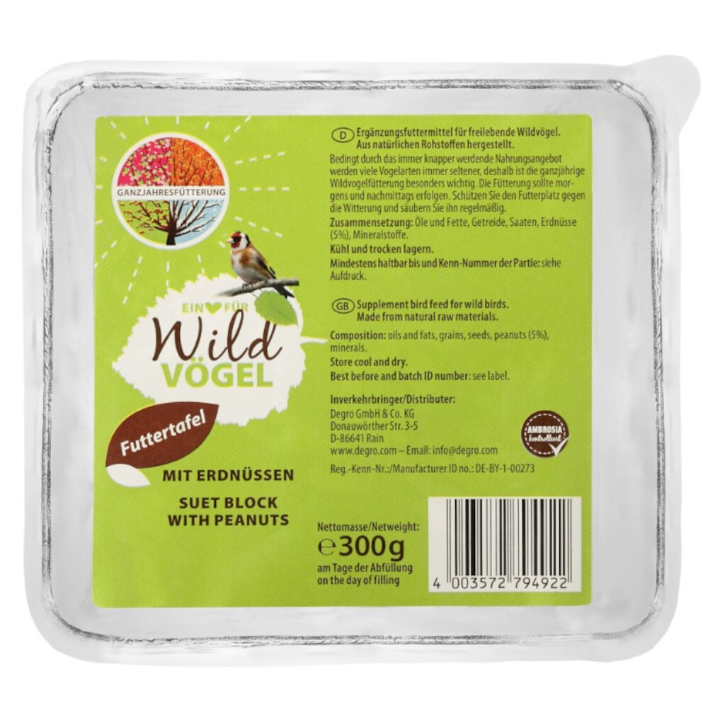 Vogelfutter Buffet mit Erdn&uuml;ssen 300 g