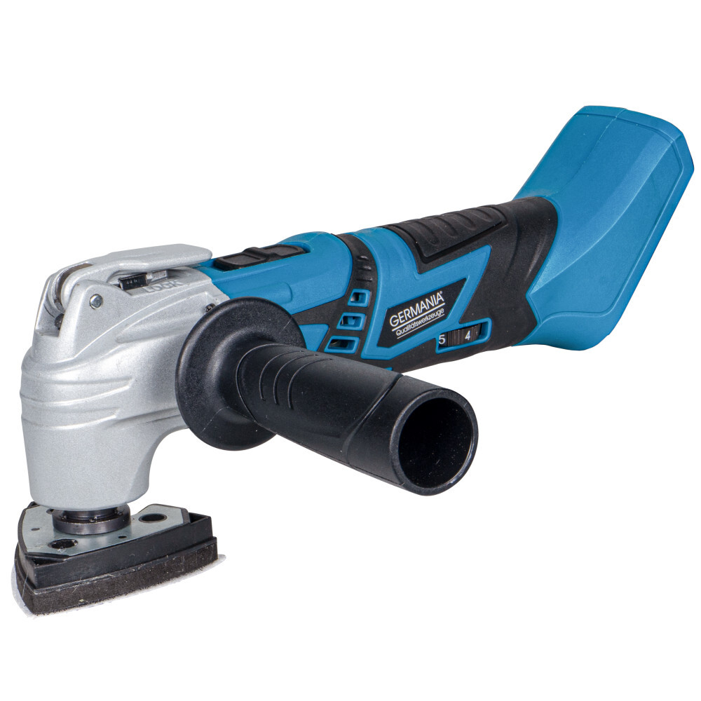 GERMANIA&reg; Akku-Multitool 20 V mit Aufs&auml;tzen und Schnellwechselsystem