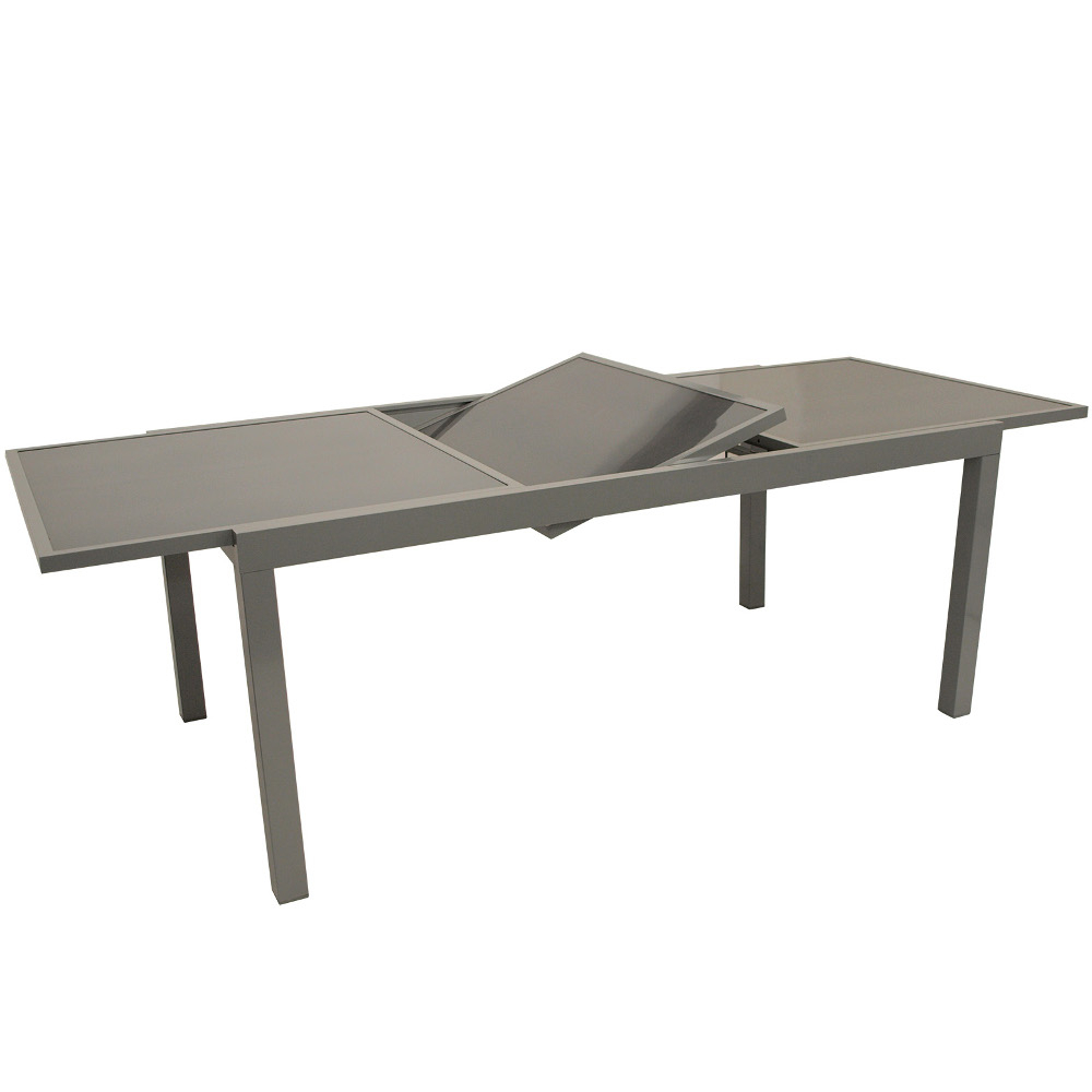 Gartentisch ausziehbar, 180/240x100x74cm Aluminiumgestell