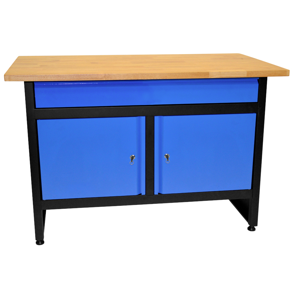 G&uuml;de&reg; Werkbank GW 2T 3in1 mit Holzplatte