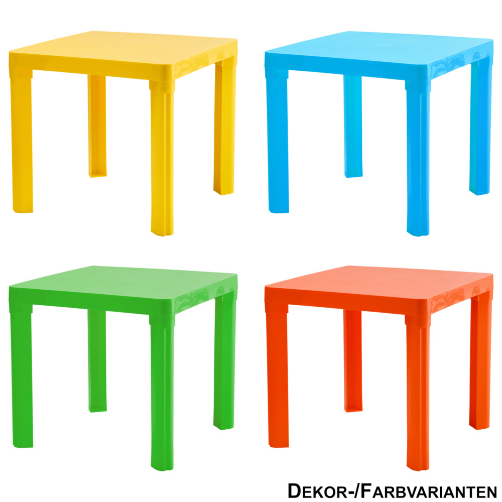 Kindertisch 42 x 46 x 46 cm, 4-fach sortiert