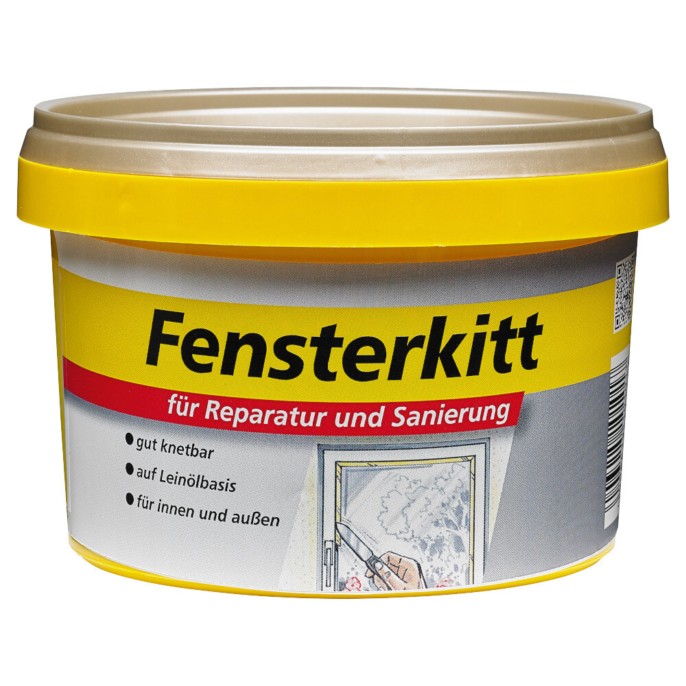 Fensterkitt auf Lein&ouml;lbasis f&uuml;r Reparatur und Sanierung