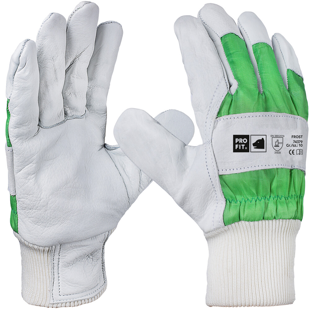 Handschuhe Gr&ouml;&szlig;e 10 aus Rindvollleder mit Baumwollf&uuml;llung