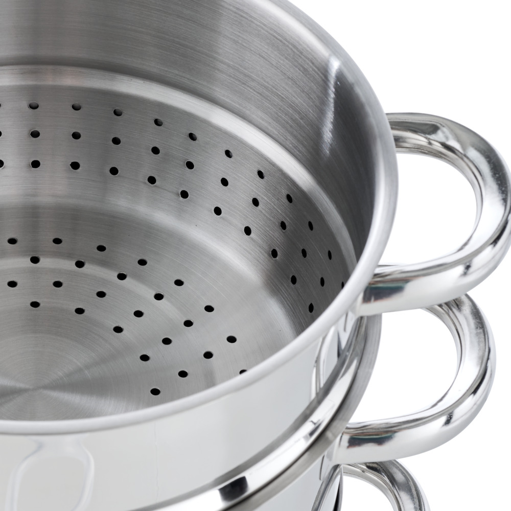 Dampfentsafter-Set 3-teilig 6 Liter aus massivem Edelstahl image number 4