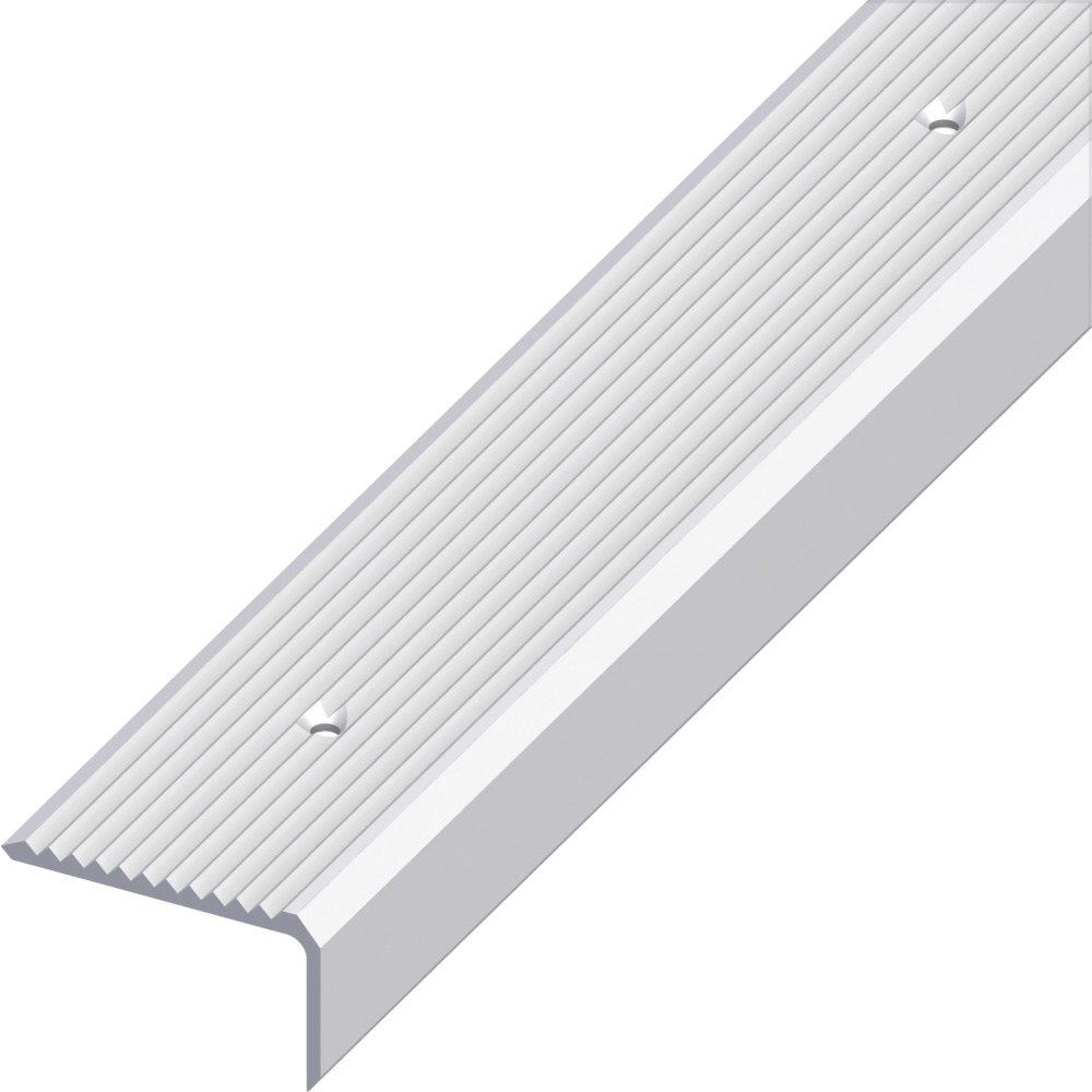 Treppen-Profil breit Aluminium eloxiert 2000 x 41 x 23 mm silberfarben