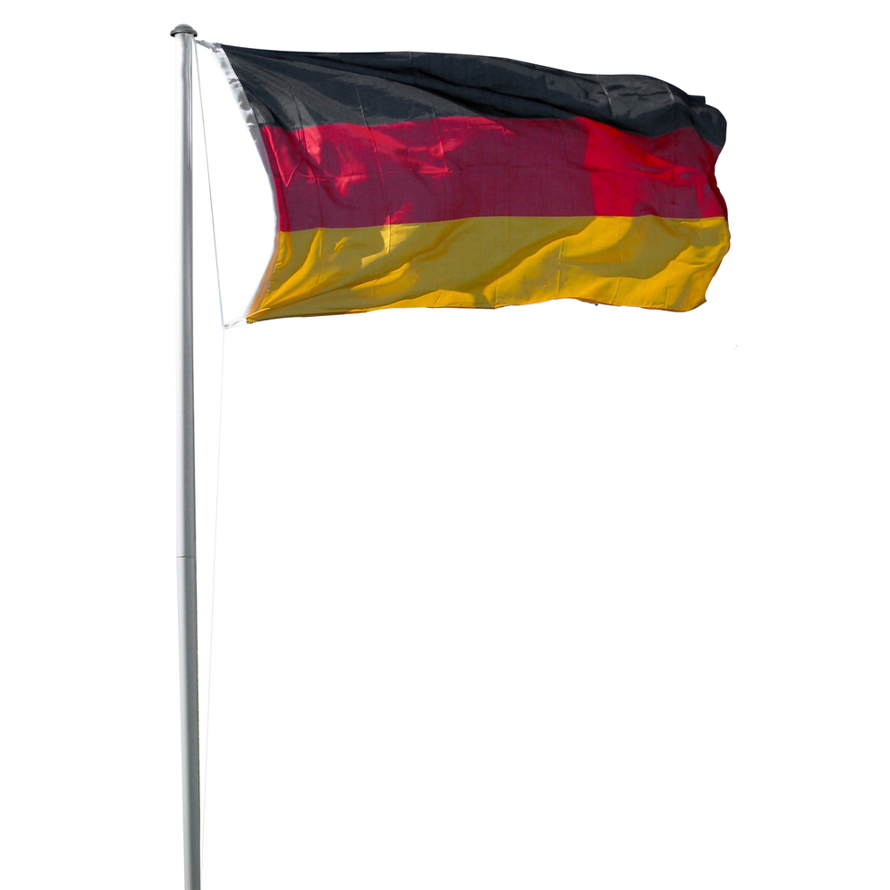 Fahnenmast 4-tlg. 6,2m inkl. Deutschlandflagge