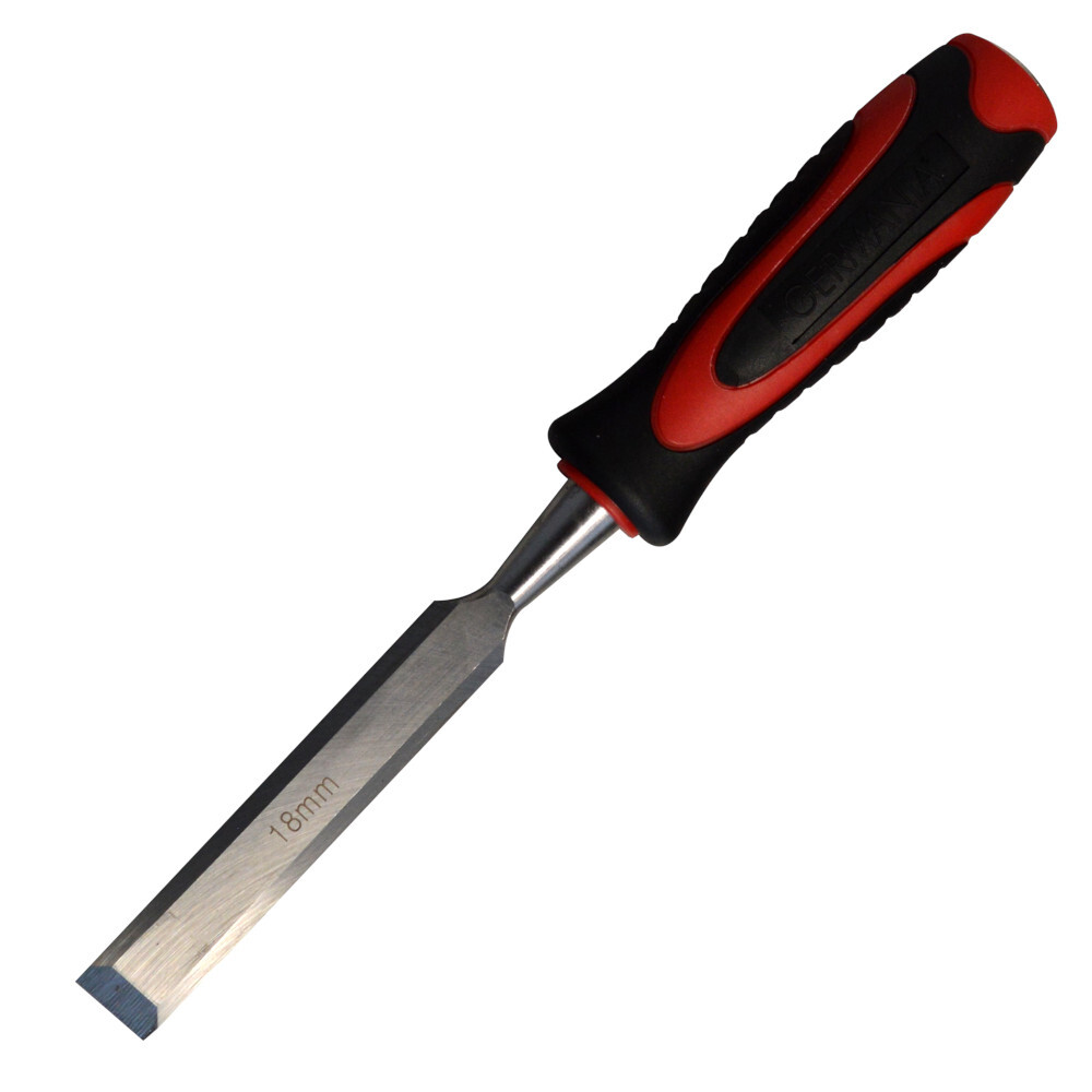 Stechbeitel mit geschliffener Klinge und Kunststoffgriff, 18 mm