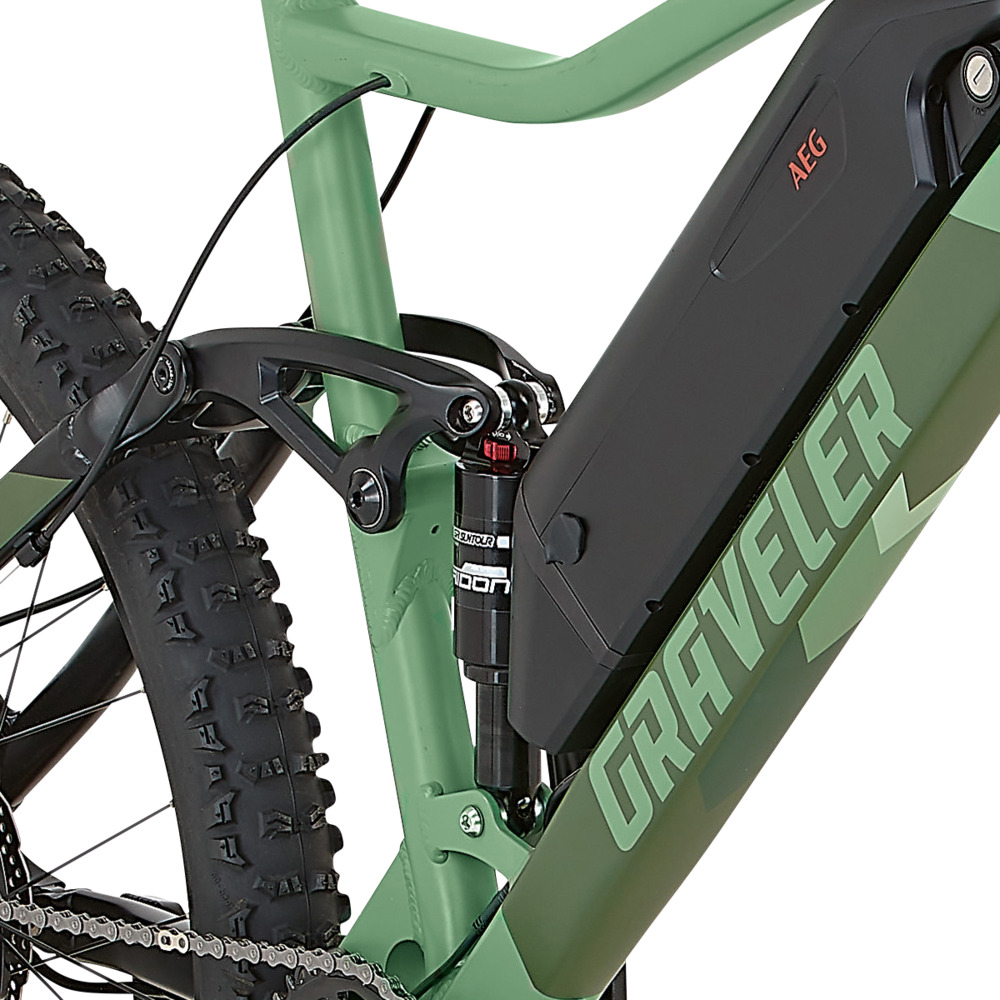 PROPHETE Graveler 22 Fully E-Mountain-Bike 27,5" in Gr&uuml;n image number 8