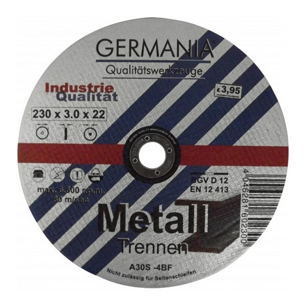 Trennscheibe Metall 230x3,0 Industriequalit&auml;t Trennen