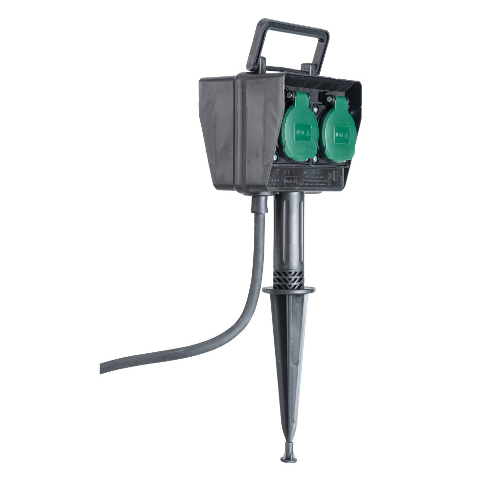 Gartensteckdose 4-fach, 3680 W, IP 44